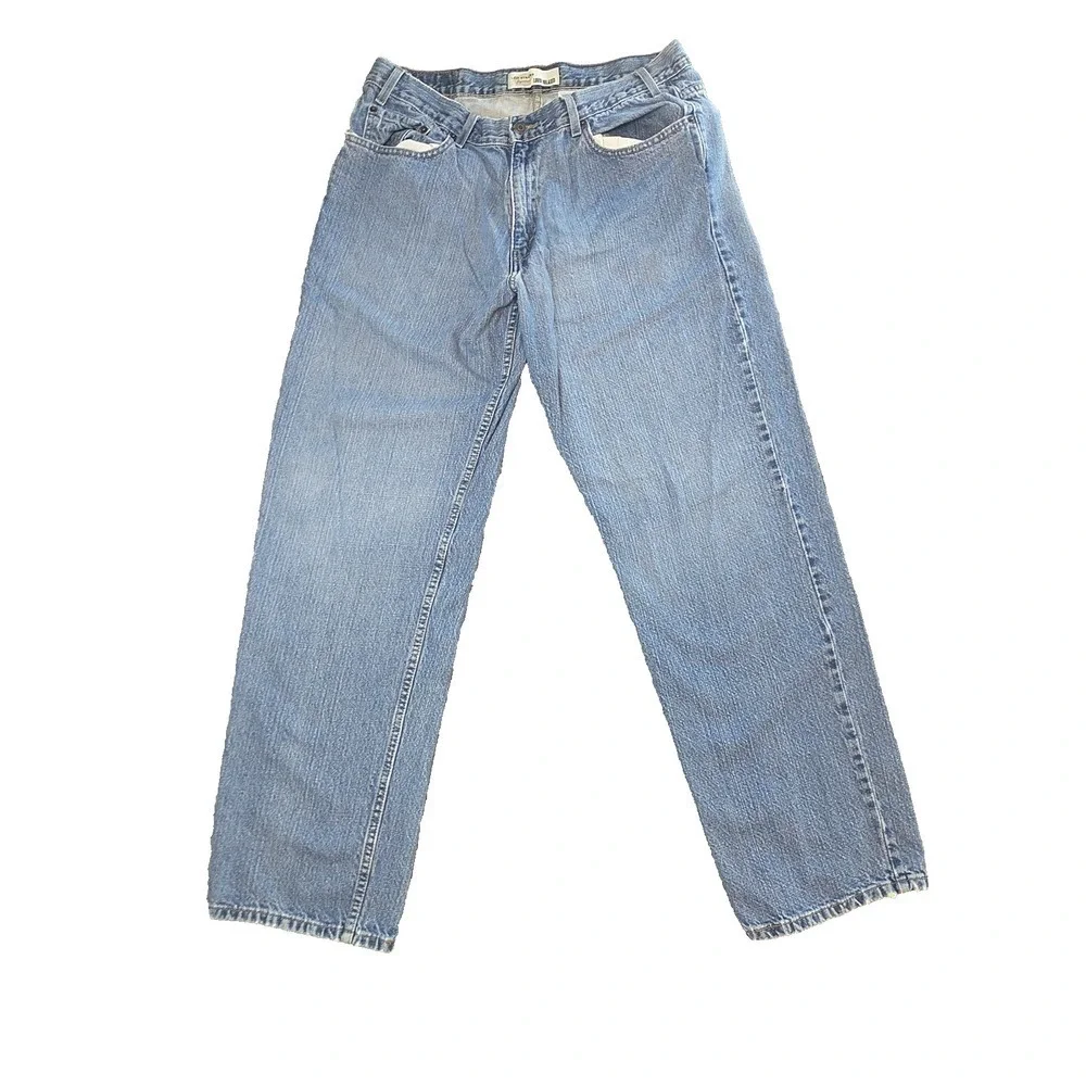 Levi Strauss Signature Mens 36x32 Loose Relaxed Straight Leg Blue Jeans Medium